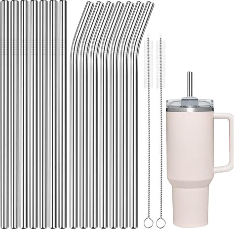 6 Pack Stainless Steel Straw Replacement 40 Oz For Stanley