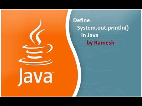 Java Faq Define System Out Println In Java Youtube