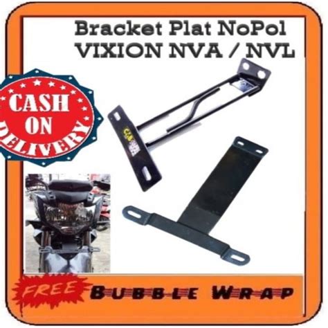 Bracket Braket Breket Dudukan Tempat Plat No Vixion Nvl Nva Tebal