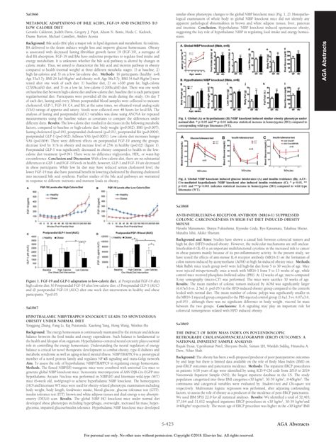 PDF Sa1869 The Impact Of Body Mass Index On Post Endoscopic