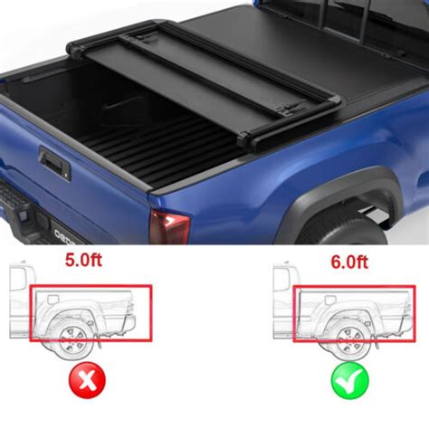 Oedro For 2016 2023 Toyota Tacoma 6ft Soft Tri Fold Truck Bed Tonneau Cover 6 2 Ebay