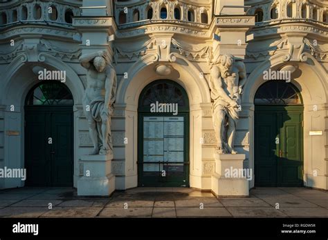 Entrance To Latvian National Theatre In Riga Stock Photo Alamy