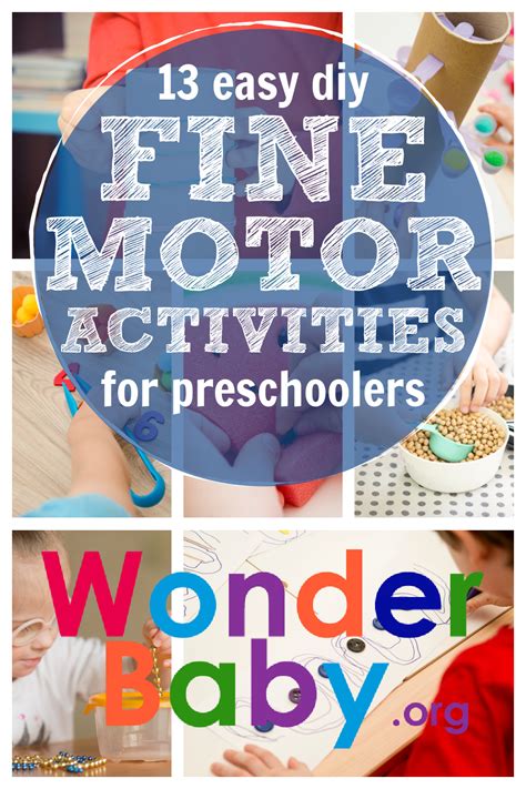 13 Easy Diy Fine Motor Activities For Preschoolers