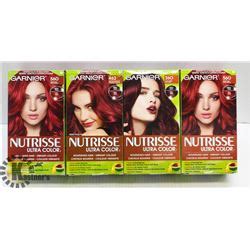 BAG OF ASSORTED GARNIER NUTRISSE RED HAIR DYE