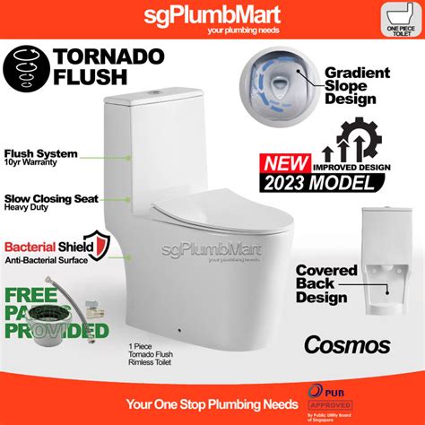 Cosmos X Sgplumbmart Tornado Flush Piece Toilet Bowl One Piece Wc