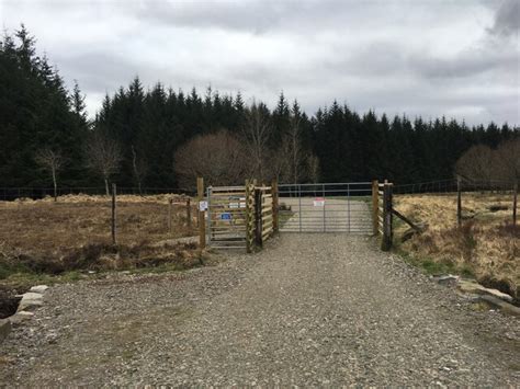 Gated Forest Entrance Near New Kelso Steven Brown Cc By Sa