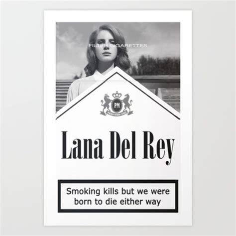 Del Rey Lana Cigarettes Art Print by Marvin Fly | Çıkartma, Poster ...