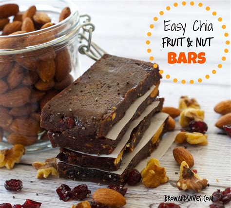 Chia Fruit And Nut Bar Recipe Living Sweet Moments