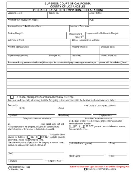 Form Crim064 Fill Out Sign Online And Download Fillable Pdf County Of Los Angeles