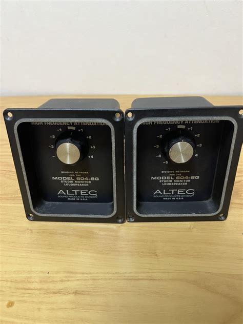 【やや傷や汚れあり】altec アルテック Network 604 8gペア の落札情報詳細 ヤフオク落札価格情報 オークフリー