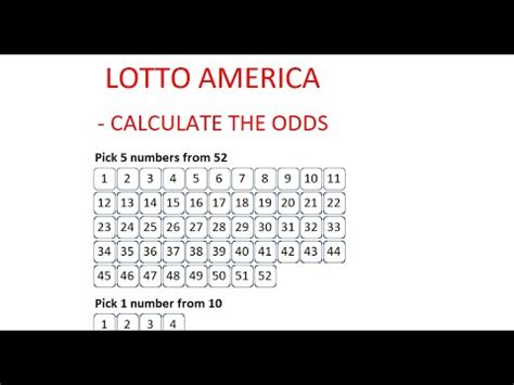 How To Calculate The Odds Of Winning Lotto America Step By Step