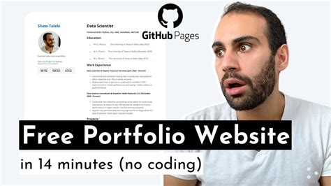 How To Make A Data Science Portfolio With GitHub Pages 2024 YouTube