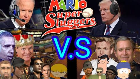 US Presidents And Their Friends Play Super Mario Sluggers YouTube