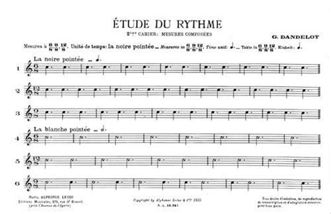 Etude Du Rythme Vol 2 de Georges Dandelot Théorie musicale