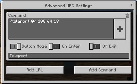 How To Use Npc S To Teleport In Minecraft