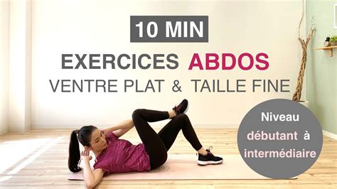 10MIN EXERCICES ABDOS Pour VENTRE PLAT TAILLE FINE 10MIN ABS WORKOUT