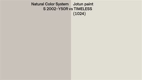 Natural Color System S 2002 Y50r Vs Jotun Paint Timeless 1024 Side By