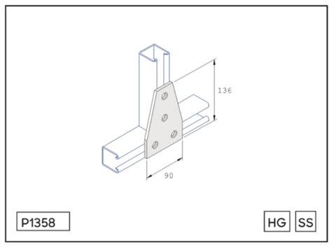 Unistrut Flat Fittings P1358 Wear E Wired