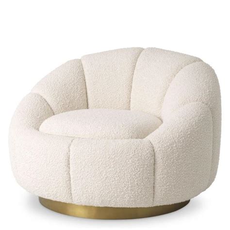 Eichholtz Inger Swivel Chair In Brisbane Cream Pavilion Broadway