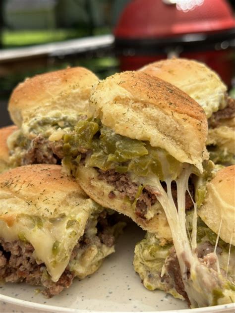 Hatch Chile Cheeseburger Sliders