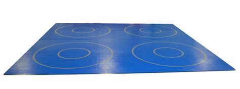 20 X 20 X 1 38 Roll Up Wrestling Mat With Four Practice Circles