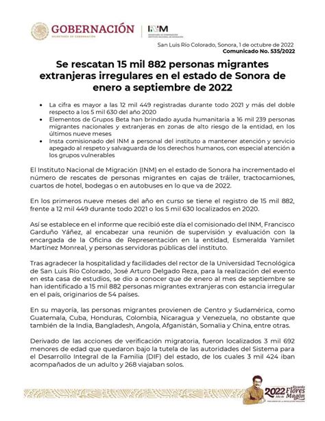 INM on Twitter Comunicado Se lleva a cabo en la UTSLRC3 reunión