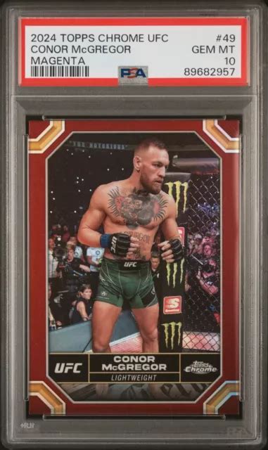 Carte R Fracteur Magenta Conor Mcgregor Topps Chrome Ufc Psa