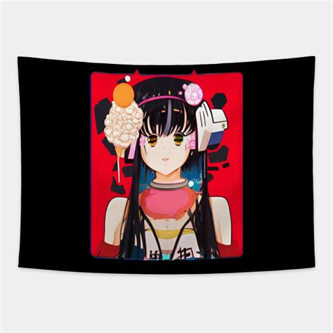 Anime Girl Waifu Japanese Aesthetic Kawaii Otaku Anime Girl Tapestry Teepublic