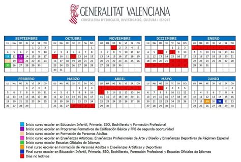 Calendari Del Curs CEIP ALCALDE FABREGAT