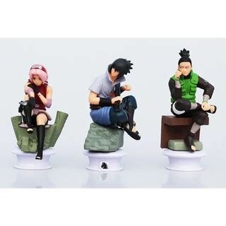 Kit 6 Miniaturas Naruto Kakashi Gaara Sasuke QUALIDADE OFERTA Shopee