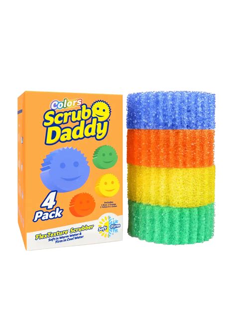 Scrub Daddy Colors 4 Piezas Scrubdaddyperu