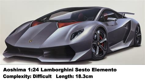 Aoshima Lamborghini Sesto Elemento Kit Review Youtube