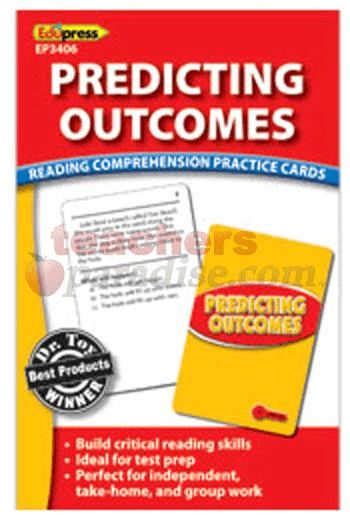 EDUPRESS Predicting Outcomes Reading Comprehension Practice Cards