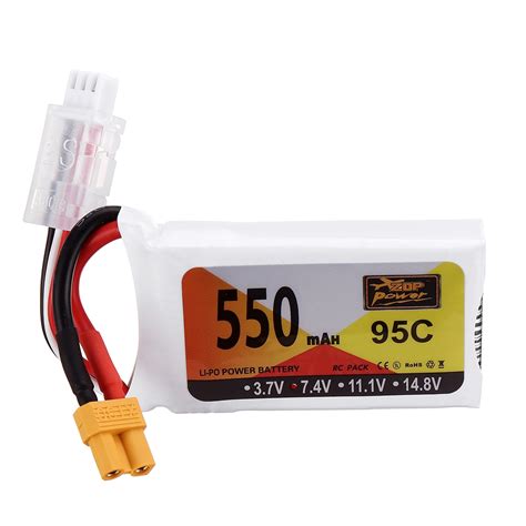 ZOP Power 7 4V 550mAh 95C 2S Lipo Battery XT30 Plug For RC Quadcopter