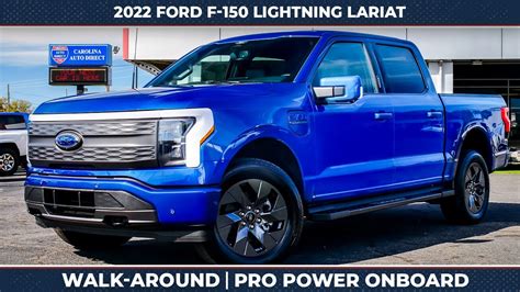 2022 Ford F 150 Lightning Lariat Walk Around YouTube