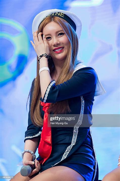 Qri Of South Korean Girl Group T Ara Attends The Press Showcase For