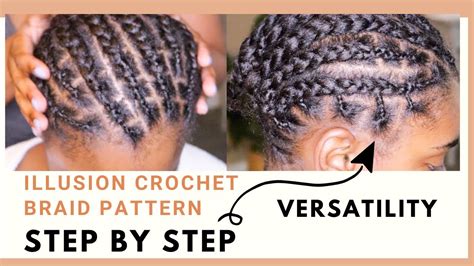 Individual Illusion Crochet Braid Pattern Detailed Step By Step