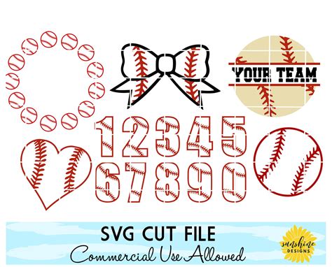 Printable Baseball Numbers