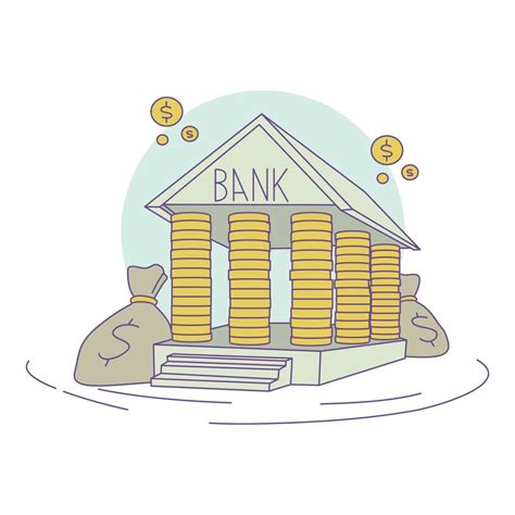 Bank Compensation Icon Cartoon And Flat Style Vector Art At