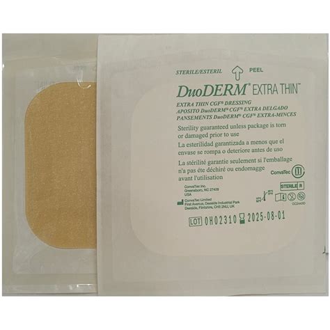 Convatec Duoderm Extra Thin Cgf Dressing Pack In X In Cm X