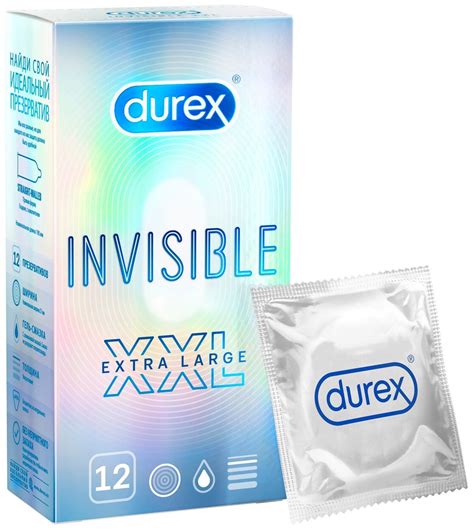 Презерватив DUREX Invisible XXL №12 — купить в интернет-магазине по ...
