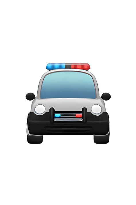 🚔 Oncoming Police Car Emoji | Police cars, Emoji, Police