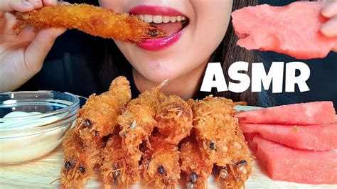 ASMR Shrimp Tempura mukbang eating show fried Shrimp 새우튀김 먹방 ASMR 이마트