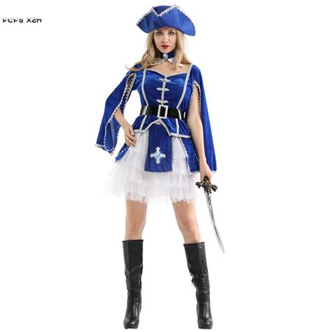 Woman Halloween Knight Crusader Costume Female Warrior Pirate Cosplay Carnival Purim Parade