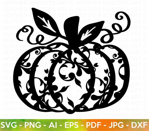 Fancy Decorative Pumpkin Svg Halloween Svg Fancy Pumpkin Etsy