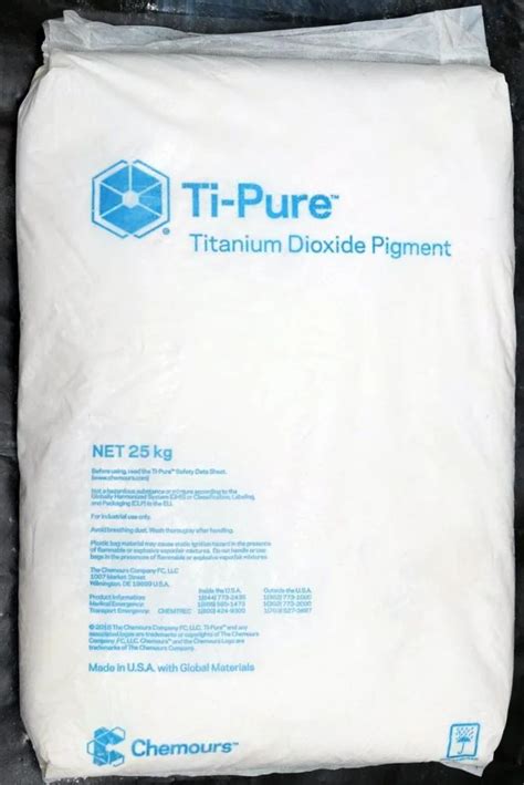 Ti Pure Titanium Dioxide Pigment Bag 25 Kg At Rs 360 Bag In Noida