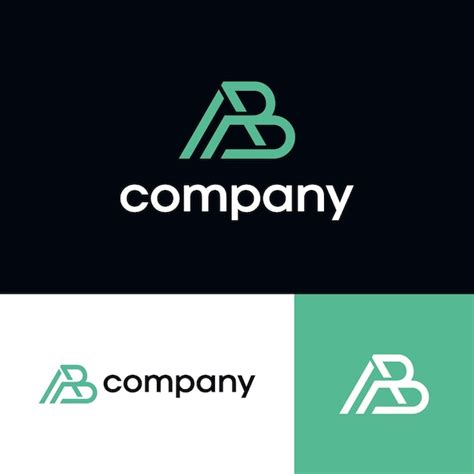 Premium Vector Modern Letter AB Logo Design