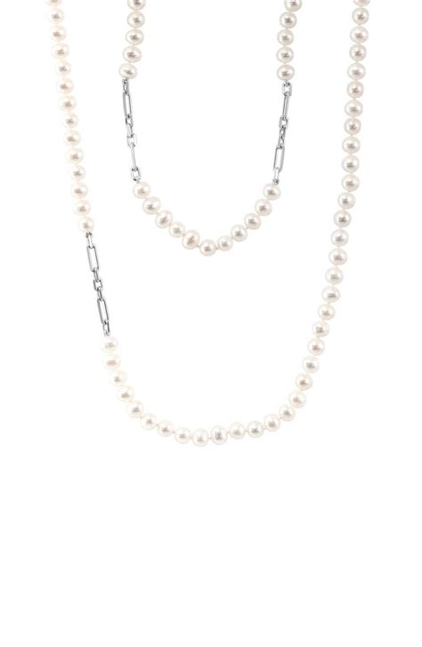 Effy Sterling Silver Freshwater Pearl Necklace Nordstromrack