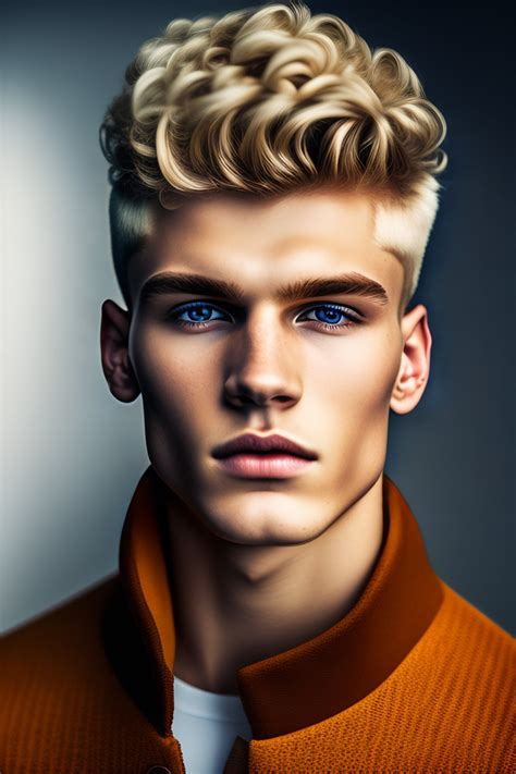 Lexica Close Up Portrait Of A Year Old Blonde Russian Man His
