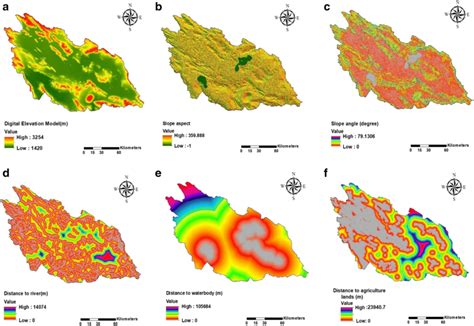 The Explanatory Variables Used In LCM A Digital Elevation Model DEM